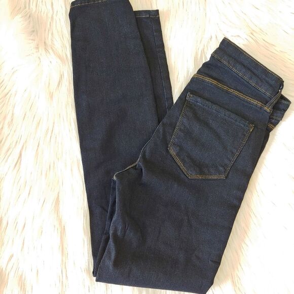 L'agence Margot high rise skinny jeans Midnight dark blue indigo size 24 - Picture 10 of 13